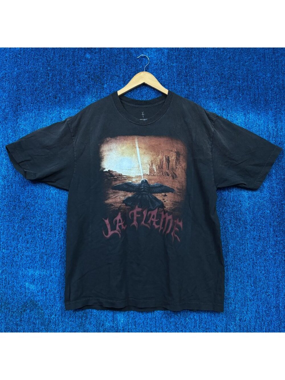 Travis Scott LA FLAME Coachella Music Festival Rap Tee XL
